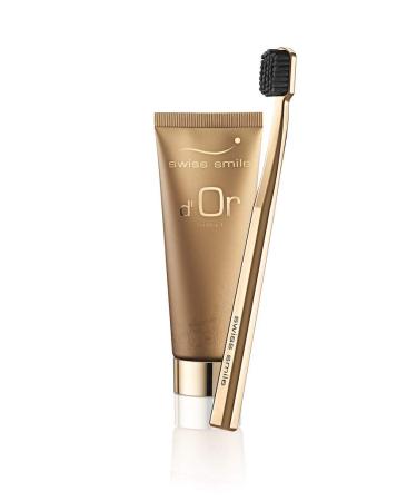 Swiss Smile d'Or Set Gold Toothpaste 75 ml + Toothbrush Gold 1 pc. one size