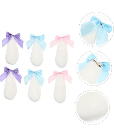 GALPADA 9 Pairs Plush Rabbit Ear Hair Clip Easter Fluffy Barrettes Plush Bunny Ears Hair Clips Lolita Hair Accessories Accessories for Rabbit Ears Side Clip Women's Fabric - Buy Online on GoSupps.com