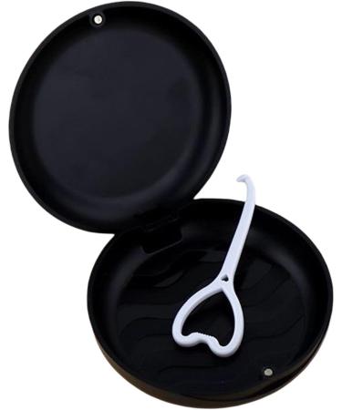 Harilla Portable Retainer Case - Magnetic Opening Ventilated Design Easy Clean Durable Travel Box - Black - Buy Online on GoSupps.com