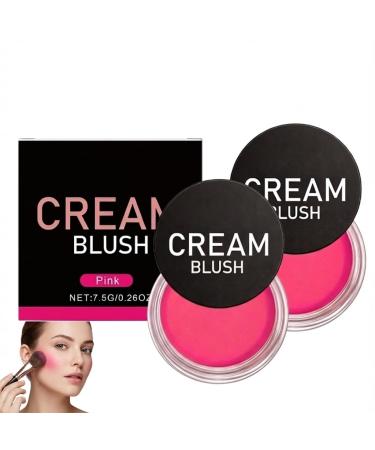 HNYXEQJL Multifunctional cream blush set for long cheek makeup - For everyday wear and parties - Pink