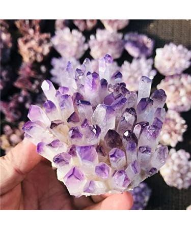 Natural Crystal 280-300g Natural Purple Crystal Cluster Home Decoration Crystal Stone Stone Mineral Specimen - Buy Online on GoSupps.com