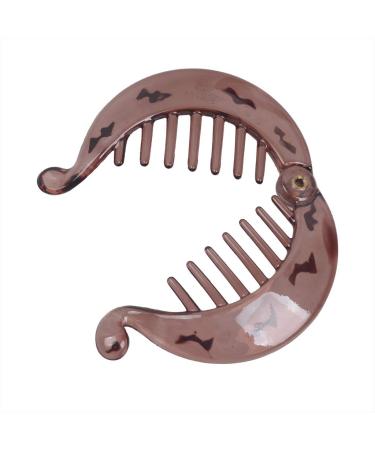 Fodattm Hair Comb Set - French Banana Clips & Ponytail Holders - 4 Stylish Interlocking Combs for Trendy Hairstyles - Buy Online on GoSupps.com