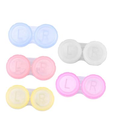 Solustre 10st case for contact lenses made of plastic Storage of contact lenses Contact lens container Portable contact box contact lens holder care box travel colored contact lenses