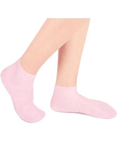 1pair Moisturizing Anti Dry Cracked Plantar Protection Exfoliating Silicone Socks Foot Skin Care Elastic Socks (Color : Pink Size : One Size) One size Pink - Buy Online on GoSupps.com