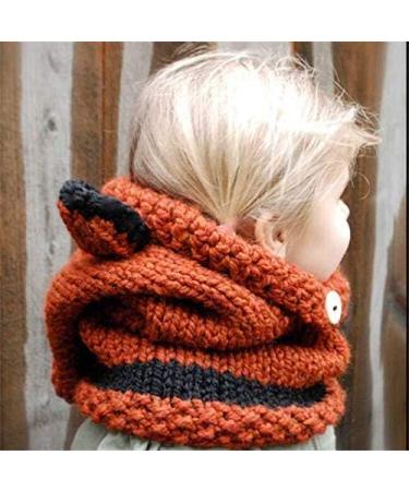 Azornic Winter Hat Scarf Hood for Kids - M Orange (2-8 Years) - Buy Online on GoSupps.com