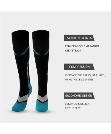 JILIBABBA Compression Socks for Men & Women - Knee High Sports Running Fitness Travel Socks (L-XL) - Buy Online on GoSupps.com