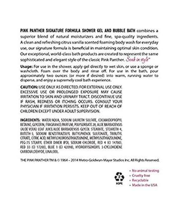 Pink Panther Luxury Bubble Bath and Shower Gel for All Ages Premium Signature Pink Formula Soak in Style. - Buy Online on GoSupps.com