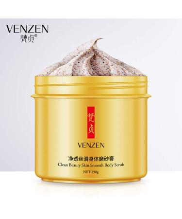 VENZEN Natural Ingredients Scrub Cream - Gentle Skin Care & Smooth Body Oil 250g | Shop Internationally - Buy Online on GoSupps.com
