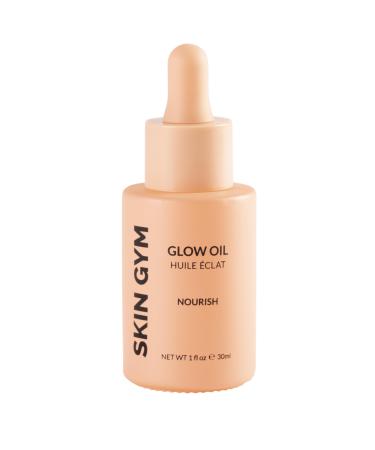 SKIN GYM Glow Oil Brightening Skin-Softening and Hydrating Face and Body Oil Enhanced with Sunflower Sweet Almond and Sesame Oils