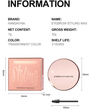 Laluerck Long Lasting Transparent Eyebrow Wax Easy to Apply Longwear Eyebrow Gel for Women Girls Makeup - Buy Online on GoSupps.com