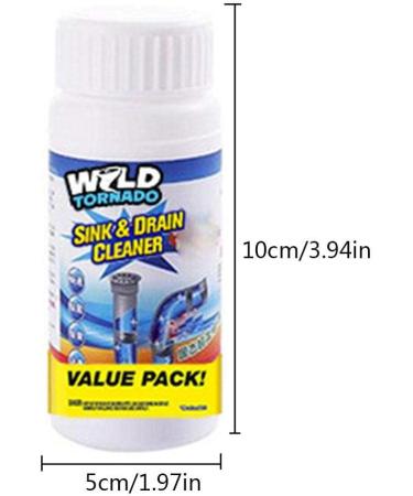 Pipe Sink Drain Cleaner Powerful Pipe Dredging Agent Powerful Sink Drain Cleaner for Kitchen Sewer Toilet Closestool Clogging Family Essential Utility (110G) - Buy Online on GoSupps.com