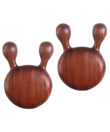 Fomiyes 2st massage tab triggerpunkt massage pencil Pressure point pencil acupuncture point scraper for the face reflex zone socks feet face scraps guasha-stone wooden nose wood