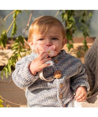 Oli & Carol Mini Teething Ring for Babies - Bella the Flower Pink | Safe & Natural | Perfect for Soothing Gums - Buy Online on GoSupps.com