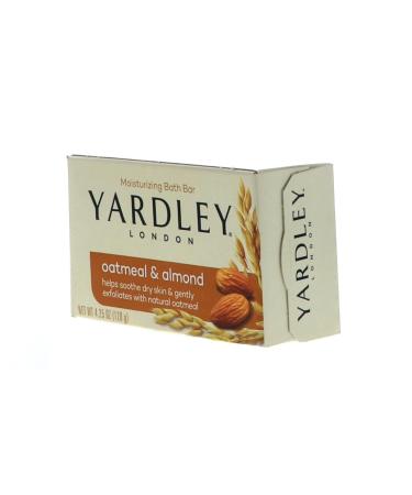 Yardley London Oatmeal and Almond Bath Bar | Naturally Moisturizing | 4 oz | International Shipping - Buy Online on GoSupps.com