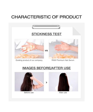 RNW DER. Therapy Premium Hair Serum 75ml - Repair Extremely Damaged Dry Hair, Argan Oil, Natural Ingredients - Paraben Free - Buy Online on GoSupps.com