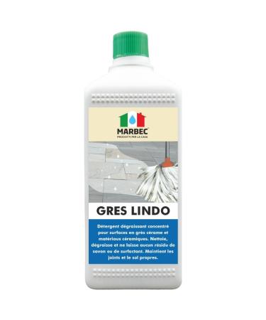 MARBEC GRES LINDO 1LT Detergent for cleaning porcelain stoneware degreases and does not contaminate the surface with greasy surfactants and rinsing agents.