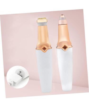OFFIGAM 1 Piece Cordless Electric Women Hair Remover Multifunction Eye Brow Trimmer with Replaceable Heads Compact Portable White - Buy Online on GoSupps.com