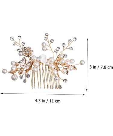 FOMIYES headgear bridesmaid pearl prom manual wig wedding hair accessories alloy bridal headdress bride tiara hair combs for wedding hair accessories flower girl accessories bride wedding - Buy Online on GoSupps.com