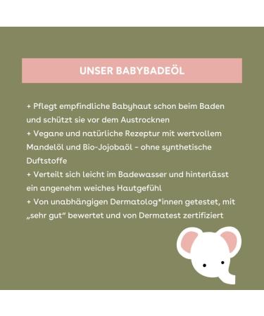 boep Huile de bain pour b b - Additif de bain nourrissant l'huile de jojoba bio et l'huile d'amande pour nouveau-n - Cosm tique naturel v g talien - quipement de premier soin pour b b 100 ml (Lot de 1) - Buy Online on GoSupps.com