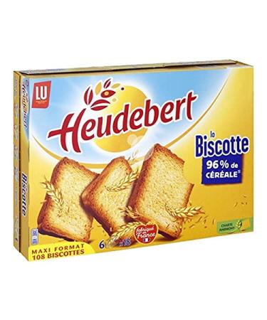 LU Heudebert La Biscotte 96% Cereals 875g (pack of 6)