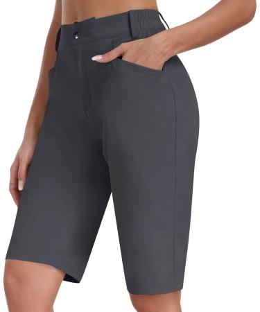 Buy Mofiz Women's Quick-Dry Cargo Hiking Shorts - Waterproof Outdoor Summer Shorts for Hiking & Golf - XL Dark Gray - Buy Online on GoSupps.com