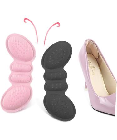 Gatuida 6 Pairs Heel Cushion Pads - Pink & Black High Heel Protectors Shoe Grips & Half Size Foot Stickers for Comfort & Support - Buy Online on GoSupps.com