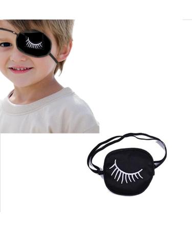 Black Eyepatch Eyelash Monocular Eyepatch Silk Adjustable Concave Single Patch Recovery Eye Patch for Adults - Buy Online on GoSupps.com