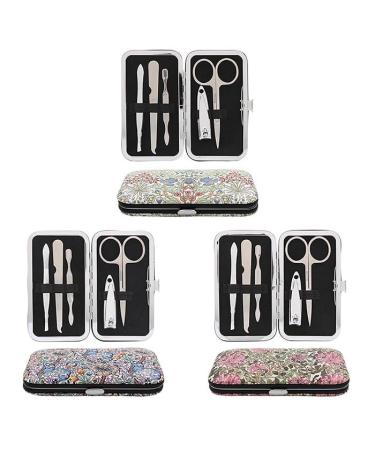 The Leonardo Collection Floral Manicure Set - William Morris - Classic Floral Pattern Accessory - ASSORTED DESIGNS One Chosen at Random