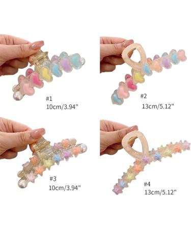Limtula Hair Claw Clip for Girls Large Clip Hair Styling Accessory for Thick Hair French Jaw Clip Lovely Women Headdress Love style large - Buy Online on GoSupps.com