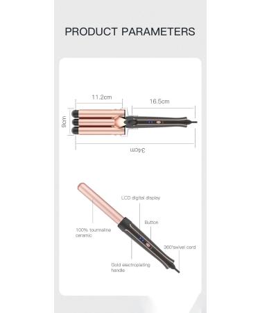 5-in-1 Hair Curler Set | Curling Brush & Interchangeable Ceramic Irons | Instant Heat & Dual Voltage | Shop Internationally - Buy Online on GoSupps.com
