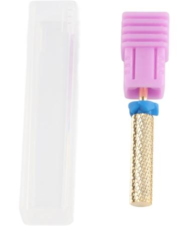Barrel Nail Drill Bit Dead Skin Removal High Strength Pedicure Nail Drill Bit Flat Top Multipurpose Gold for Acrylic Nails (129#-M) - Buy Online on GoSupps.com