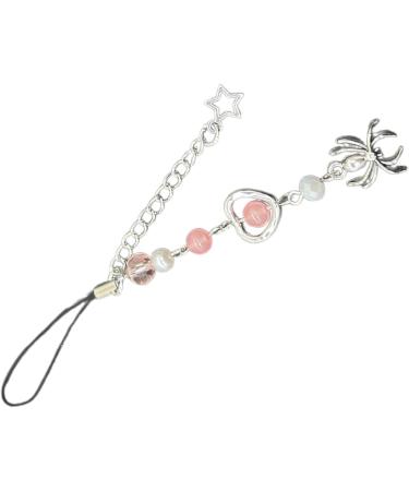 Southjieling Stylish Pearl Bracelet & Cell Phone Key Band - Sparkling Star & Spider Tag Chain Decorations for Phones - Buy Online on GoSupps.com