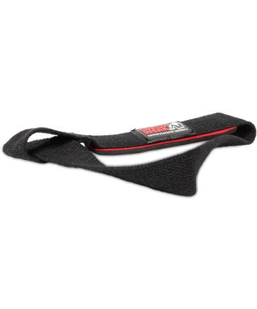 Gorilla Wear Padded Lifting Straps - Black - Premium Bodybuilding & Fitness Accessory - One Size - Black/Red/White - International Shipping Available - Buy Online on GoSupps.com