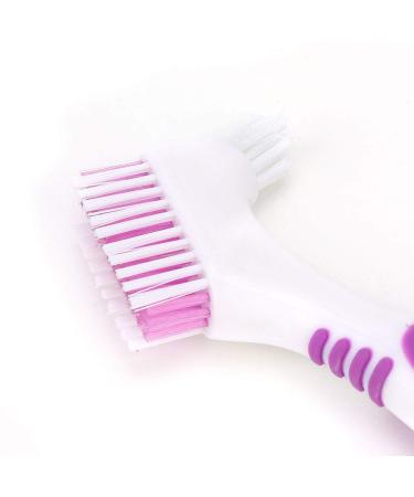 Health Gear Denture Cleaning Brush - Double Bristle Head for Dental Bridges & Oral Care | Effective Plaque Removal - Buy Online on GoSupps.com