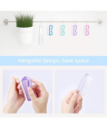 Senignol Handle Grip Nail Brush 5 Pack - Fingernail & Pedicure Cleaning Brushes Kit for Toes and Nails - Men Women Kids - Multicolor - Buy Online on GoSupps.com