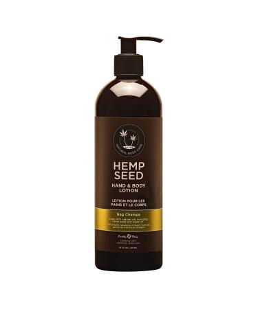 Hemp Seed Hand & Body Lotion Nag Champa Scent - 16 oz. - Soothe Dry Skin - Argan Oil Hemp Seed Oil - Light Non-Greasy Formula - Vegan & Cruelty Free