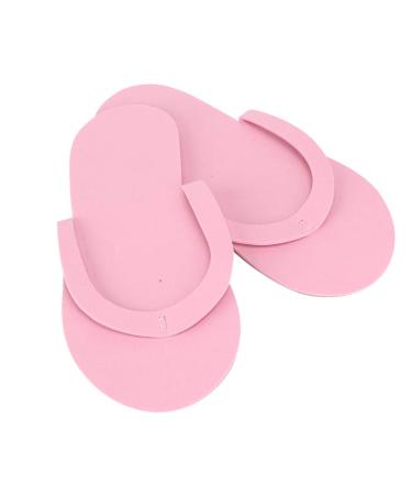 KENANLAN 12 Pairs Spa Slippers 3mm Disposable Flip Flops Foam Pedicure Flip Flops Portable Slippers for Hotel Home Nail Salon Guests Order in Pink - Buy Online on GoSupps.com
