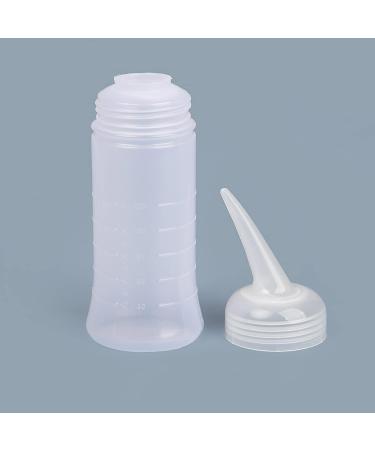 UNVOJL 2 Pack Applicator Bottle with Angle Tip Hair Dyeing Bottles Salon Hair Coloring Dyeing Bottle with Scale (Large) - Buy Online on GoSupps.com