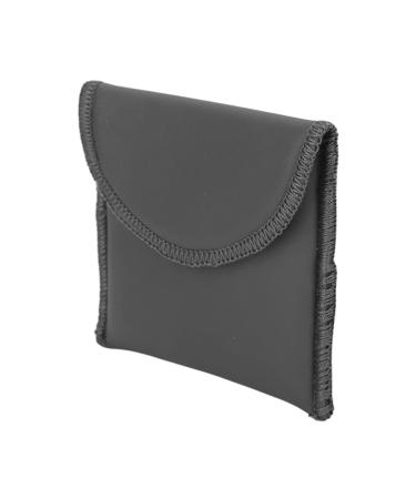 Hearing amplifier bag hearing aid bag soft protective padding secure PU leather storage travel bag size for jewelry.