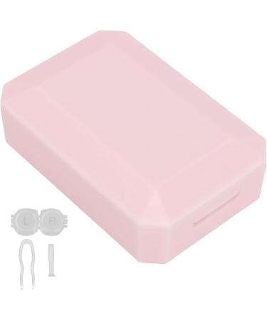 Contact Lens Storage Box with Mirror & Tweezers - Pink | Ideal for Home & Gifts - International Shipping Available - Buy Online on GoSupps.com