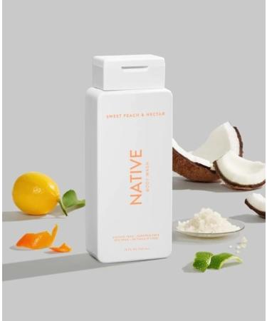 Native Sweet Peach & Nectar Body Wash - Nourishing & Hydrating Hydration International Shipping Available - Buy Online on GoSupps.com