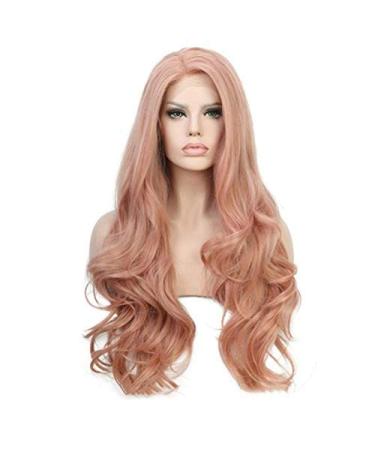 Buy BGHJUE Ms Rose Gold Front Lace Wig | Fluffy Long Curly Hairpieces for Face Coverage - International Shipping - Buy Online on GoSupps.com