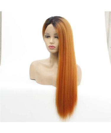 High Temperature Resistant Long Straight Lace Front Wig - Durable Chemical Fiber Hair - Buy Online on GoSupps.com