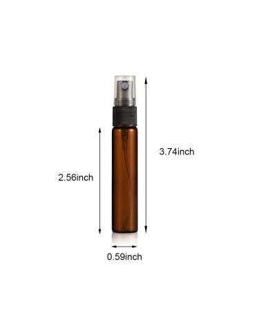 Elfenstall 25 Pack 10ML Portable Refill Atomizer Spray Bottles - Perfect for Travel & Hydrating - Amber Color - Buy Online on GoSupps.com