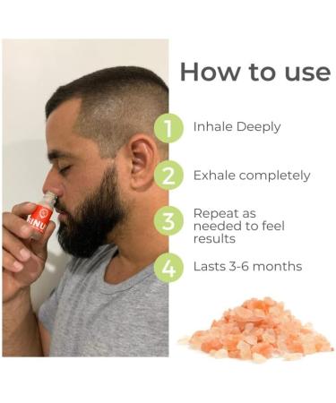 4Elementum Sinus Natural Himalayan Salt Nasal Inhaler with Eucalyptus and Peppermint Oils - Allergy Relief for Cold and Congestion - 1 Count - Buy Online on GoSupps.com
