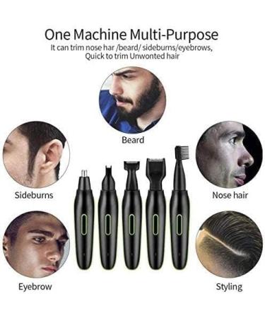 USB Rechargeable 4-in-1 Nose Hair Trimmer for Men - Waterproof Clipper & Facial Hair Groomer - Travel-Friendly Easy Cleansing - Buy Online on GoSupps.com