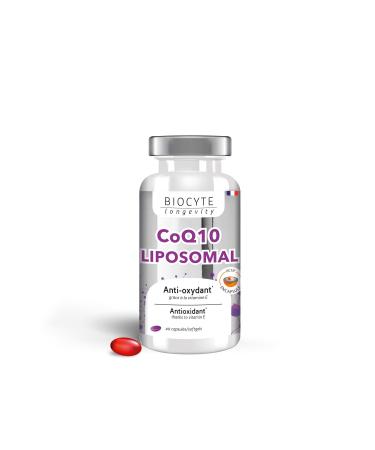 BIOCYTE Coenzyme Q10 Liposomal - Antioxidant Food Supplement - Coenzyme Q10 and Vitamin E - 40 Capsules - 40 Day Program