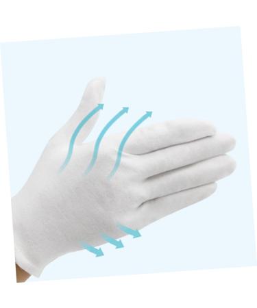 POPETPOP 12 Pair Handling Laboratory Spa Coin Cotton Kitchen Cleaning Thermal Work White Household Cosmetic - Buy Online on GoSupps.com