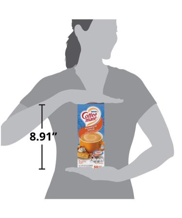 Nestle 75520 Pumpkin Spice Liquid Coffee Creamer 3/8 Oz Mini Cups 50/box - Buy Online on GoSupps.com