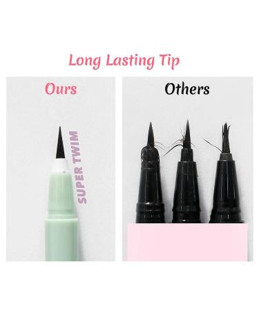 Antique Alive Merry Monde Multicolor Super Slim Waterproof Eyeliner - Vegan Korean K Beauty Makeup (Vivid Black) - Buy Online on GoSupps.com